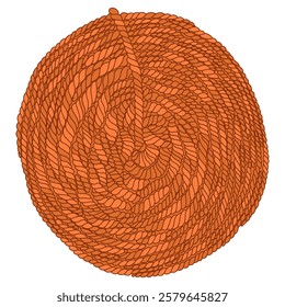 Yarn ball isolated on white - hand drawn vector illustration.