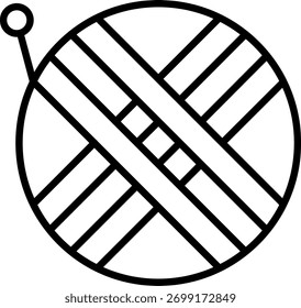 Línea de bola de hilo Vector Icon Design