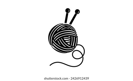 yarn ball and needles sign