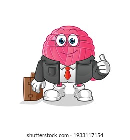 mascota de los trabajadores de la oficina de hilados. vector de dibujos animados
