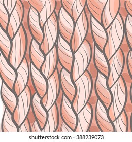 Yarn ball pattern in hand drawn style. Vector illustration. 