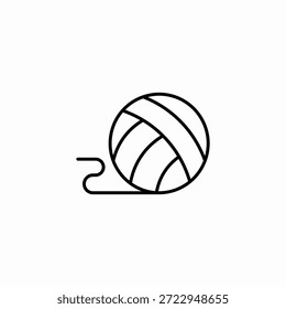Symbol für Garnkugel, Vektorsymbol