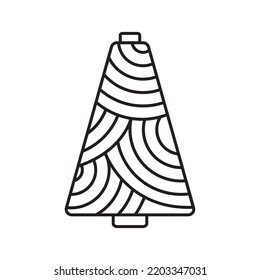 Yarn Ball Vector icon design illustration Template