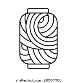Plantilla de ilustración de diseño de icono de Yarn Ball Vector