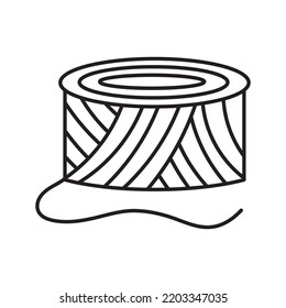 Yarn Ball Vector icon design illustration Template