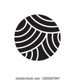 Yarn Ball Vector icon design illustration Template