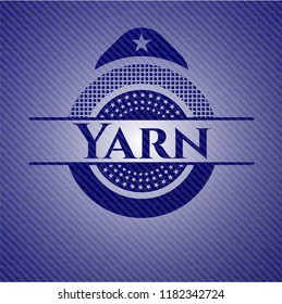 Yarn with denim texture