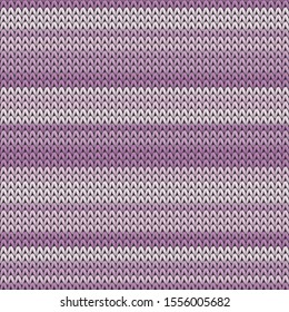 Yarn horizontal stripes christmas knit geometric vector seamless. Jumper knit effect ornament. Traditional seamless knitted pattern. Handicraft backdrop.