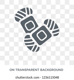 yarn icon icon. yarn design concept from Sew collection. Simple element vector illustration on transparent background.