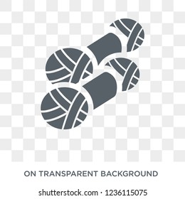 Yarn icon. Yarn design concept from Sew collection. Simple element vector illustration on transparent background.