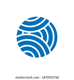 Yarn icon design template vector isolated illustration