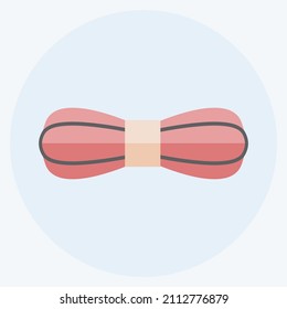 Yarn Icon in trendy flat style isolated on soft blue background
