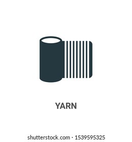 Yarn icon vector icon on white background. Flat vector yarn icon icon symbol sign from modern sew collection for mobile concept and web apps design.