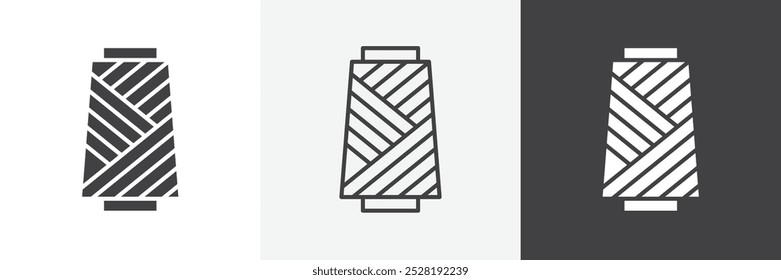 Ícone de fio.Trendy moderna ilustração vetorial linear plana sobre fundo branco.