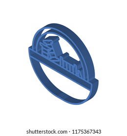 Yarn isometric left top view 3D icon