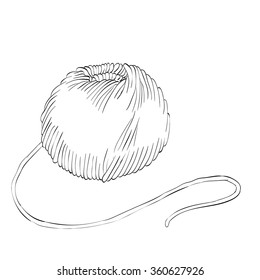 Yarn for knitting stock image