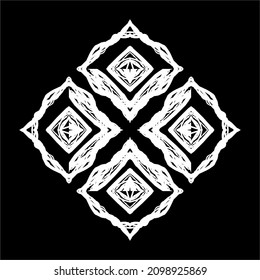 Yarn Motifs Pattern for Decoration or Background