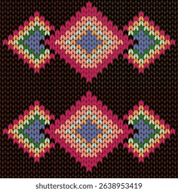 Yarn seamless pattern, yarn texture background, Seamless knitted detailed pattern. Vector illustration with closeup texture for wallpaper, background, web page backdrop, wrapping paper, winter design.
