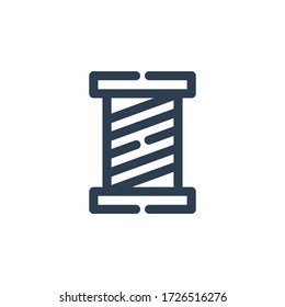 yarn sewing icon outline blue