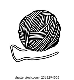 Yarn for sewing roll design