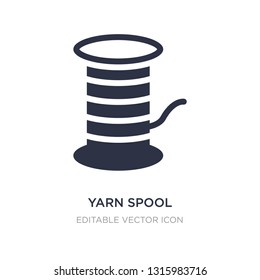 yarn spool icon on white background. Simple element illustration from Art concept. yarn spool icon symbol design.