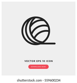 Yarn vector icon, rope symbol. Modern, simple flat vector illustration for web site or mobile app