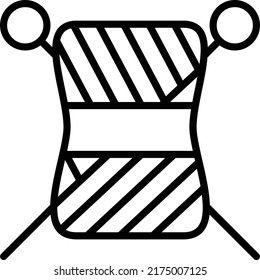 Yarn Vector Line Icon Design