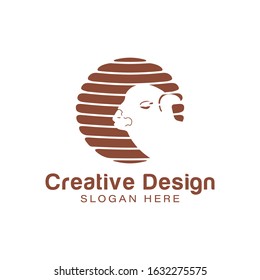 yarn wool and sheep logo Idea. Inspiration logo design. Template Vector Illustration. Isolated On White Background