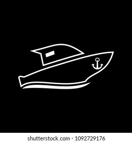 Yatch vector icon