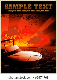 yatch vector illustration