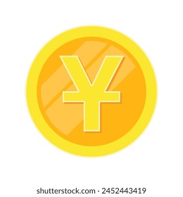 Icono Yaun en estilo plano