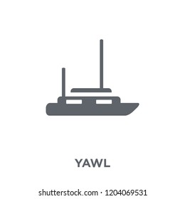 yawl icon. yawl design concept from Transportation collection. Simple element vector illustration on white background.