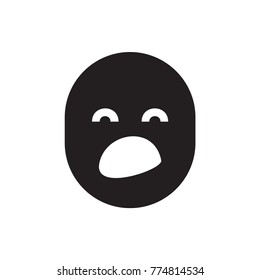 yawn emoticon icon illustration isolated vector sign symbol