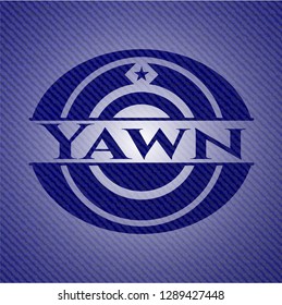Yawn jean background