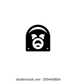 Yawning Icon Isolated On White Background