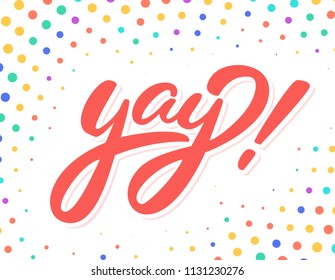 Yay! Vector lettering.