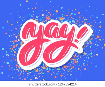 Yay! Vector lettering.