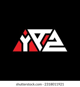 YAZ triangle letter logo design with triangle shape. YAZ triangle logo design monogram. YAZ triangle vector logo template with red color. YAZ triangular Simple, Elegant, and Luxurious Logo