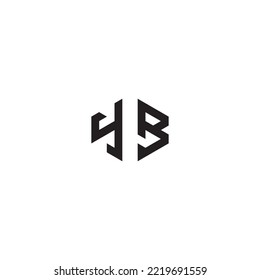YB abstract concept in high quality professional design that will print well across any print media