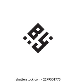 YB abstract geometric concept logo in high quality professional design that will be best for street style