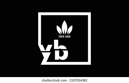 YB Alphabet initial Letter Monogram Icon Logo vector illustration