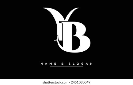 YB, BY Abstract Letters Logo Monogram