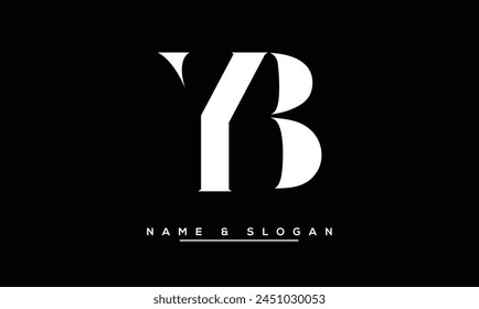 YB, BY Abstract Letters Logo Monogram