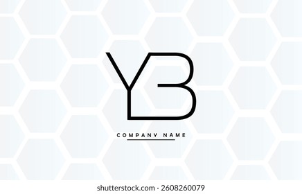 YB, BY Abstract Letters Logo Monogram