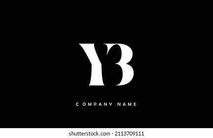YB, BY Alphabets Letters Logo Monogram