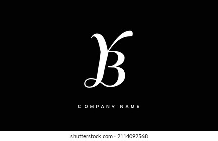 YB, BY Alphabets Letters Logo Monogramm