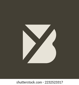YB, BY Alphabets Letters Logo Monogramm