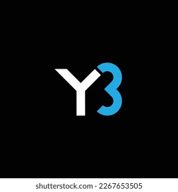 YB or BY ‍abstract outstanding professional business awesome artistic branding company different colors illustration logo