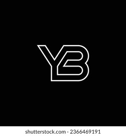 YB or BY ‍abstract outstanding professional business awesome artistic branding company different colors illustration logo
