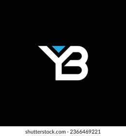 YB or BY ‍abstract outstanding professional business awesome artistic branding company different colors illustration logo